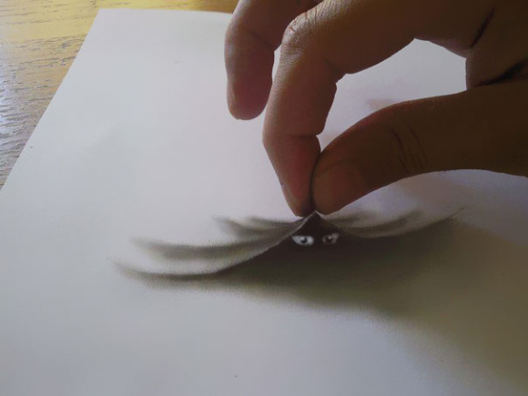 Somebodys Eyes Are Watching Optical Illusion