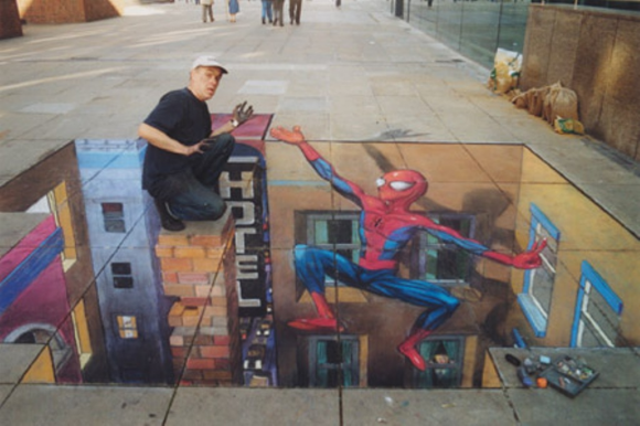 Spider-Man Optical Illusion