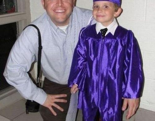 Little Graduate With a Big Hand Optical Illusion img