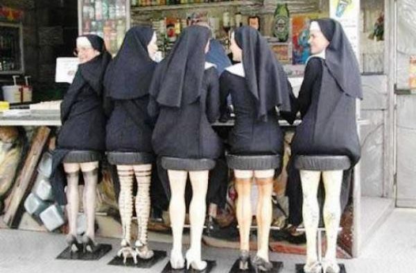 Nun Optical Illusion Picture img