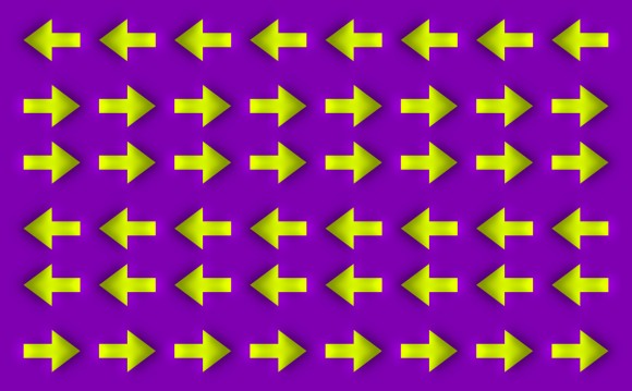 Moving arrows illusion