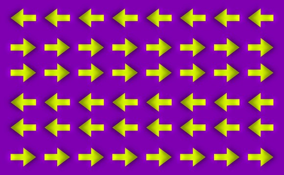 Moving arrows illusion