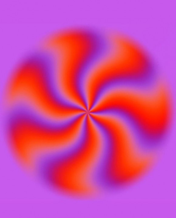 Purple orange spiral