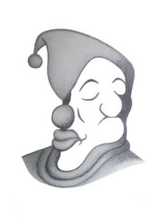clown or sleeping man