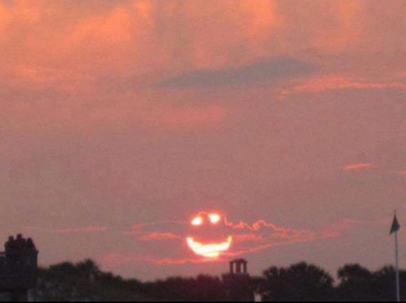 jack o lantern sunset illusion'