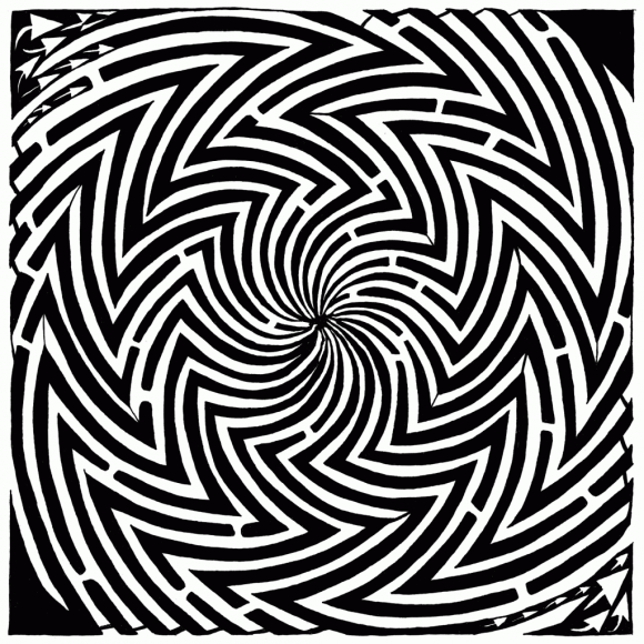 optical illusion maze