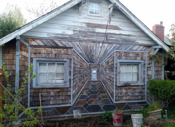 Inside Out House Optical Illusion