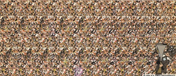 Turkey Magic Eye Illusion