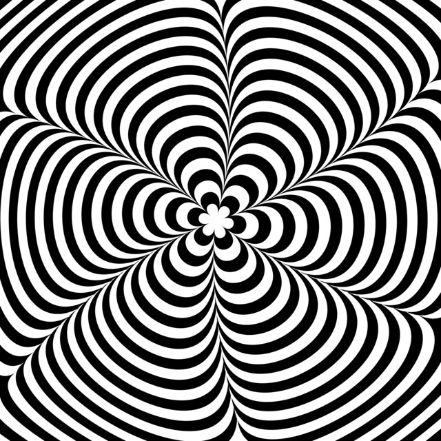 black and white cola illusion