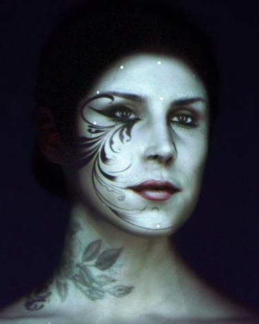 face projection mapping with kat von d