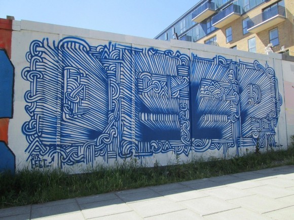 graffiti optical illusion