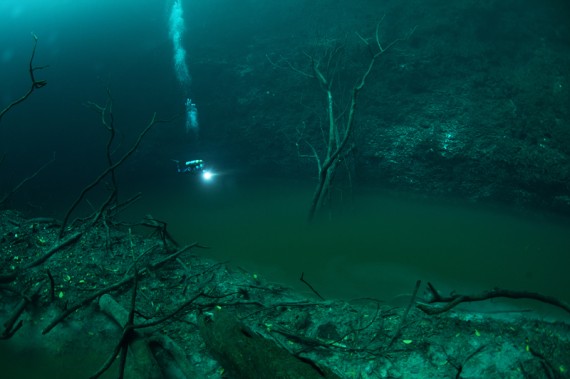 underwater river