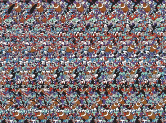 super bowl Sunday football magic eye