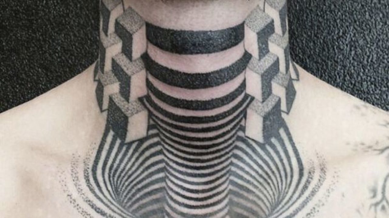 65 Mesmerizing Optical Illusion Tattoos  TattooBlend