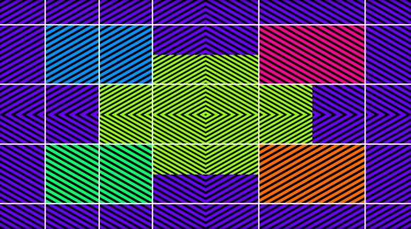 trippy crooked illusion lines