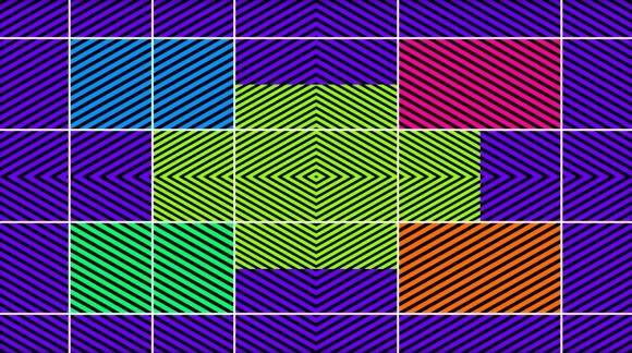 trippy crooked illusion lines