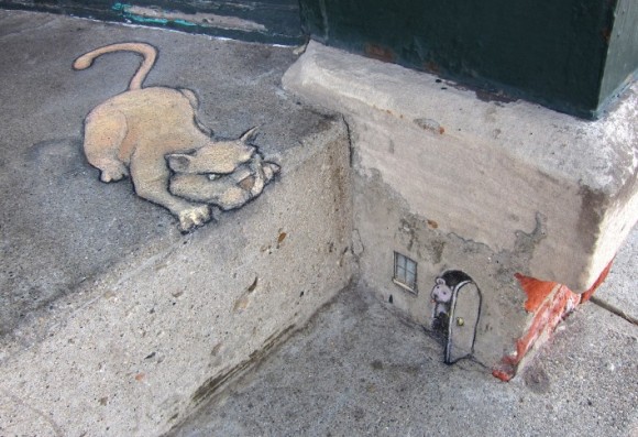 david zinn sidewalk chalk art