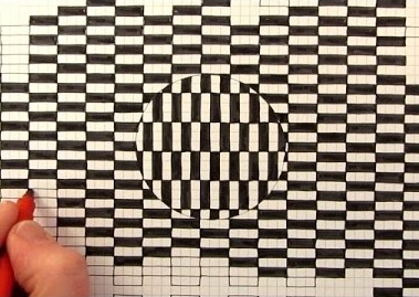 simple optical illusion patterns