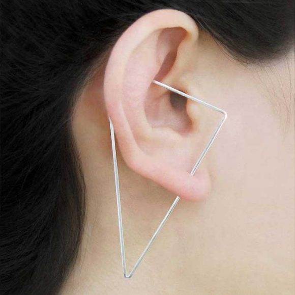 triangle earrings